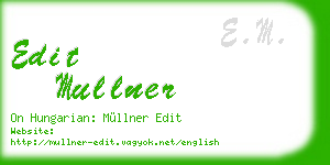 edit mullner business card